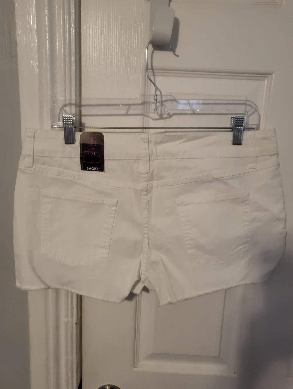 NWT No Boundaries White Denim Short Shorts